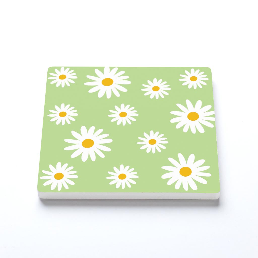 Light Green Daisy Pattern