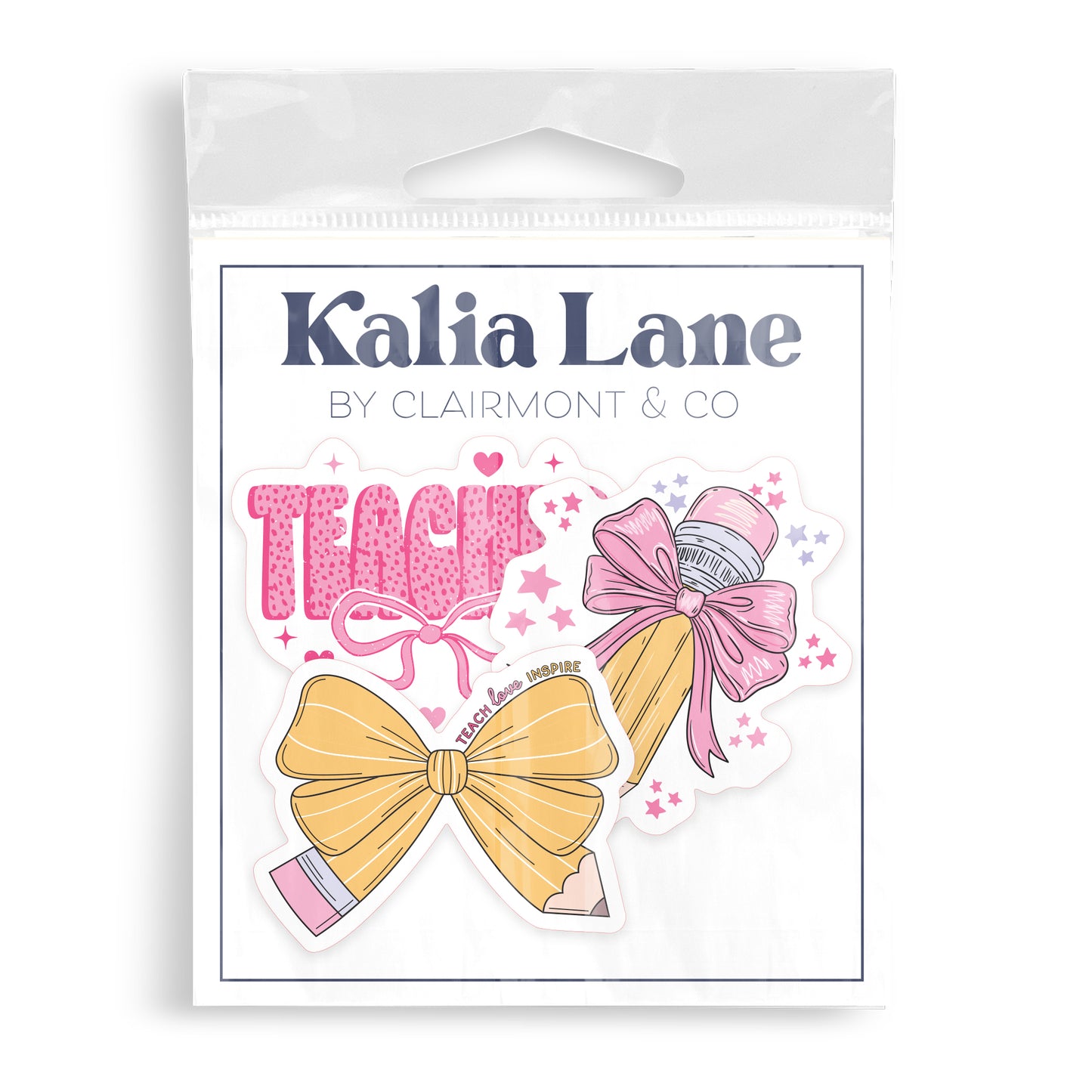 Vinyl Sticker 3-Pack Classroom Coquette