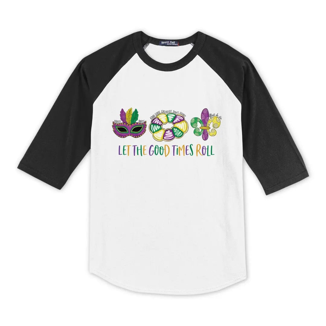 Youth Colorblock Raglan Pre Pack Mardi Gras