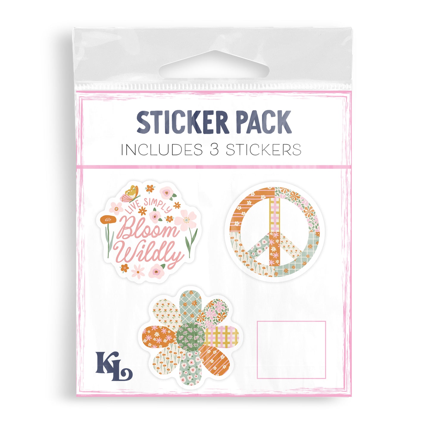 Vinyl Sticker 3-Pack Everyday Spring