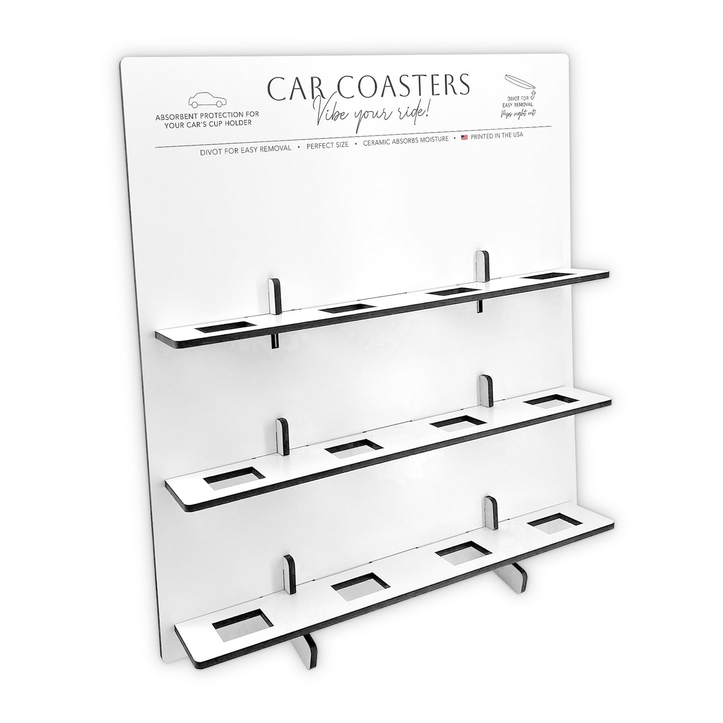 Car Coaster Blank Display 12 Style