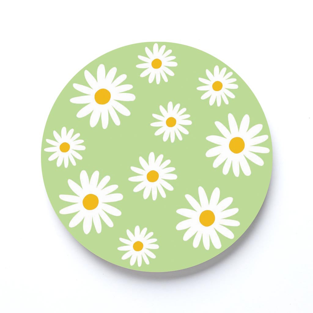 Light Green Daisy Pattern