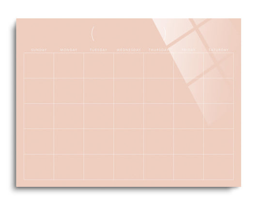 Monthly Calendar Peach