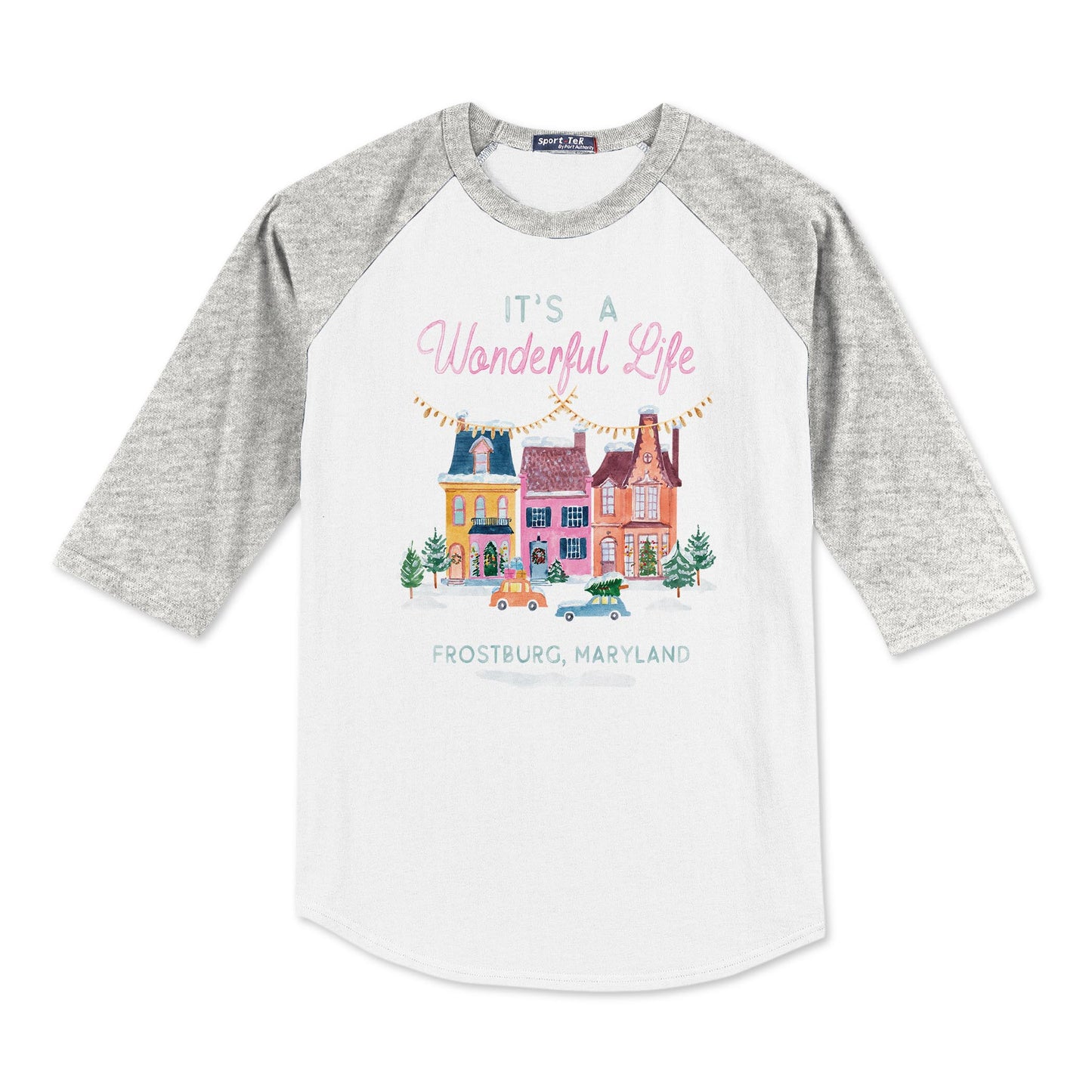 Youth Colorblock Raglan Pre Pack It's A Wonderful Life