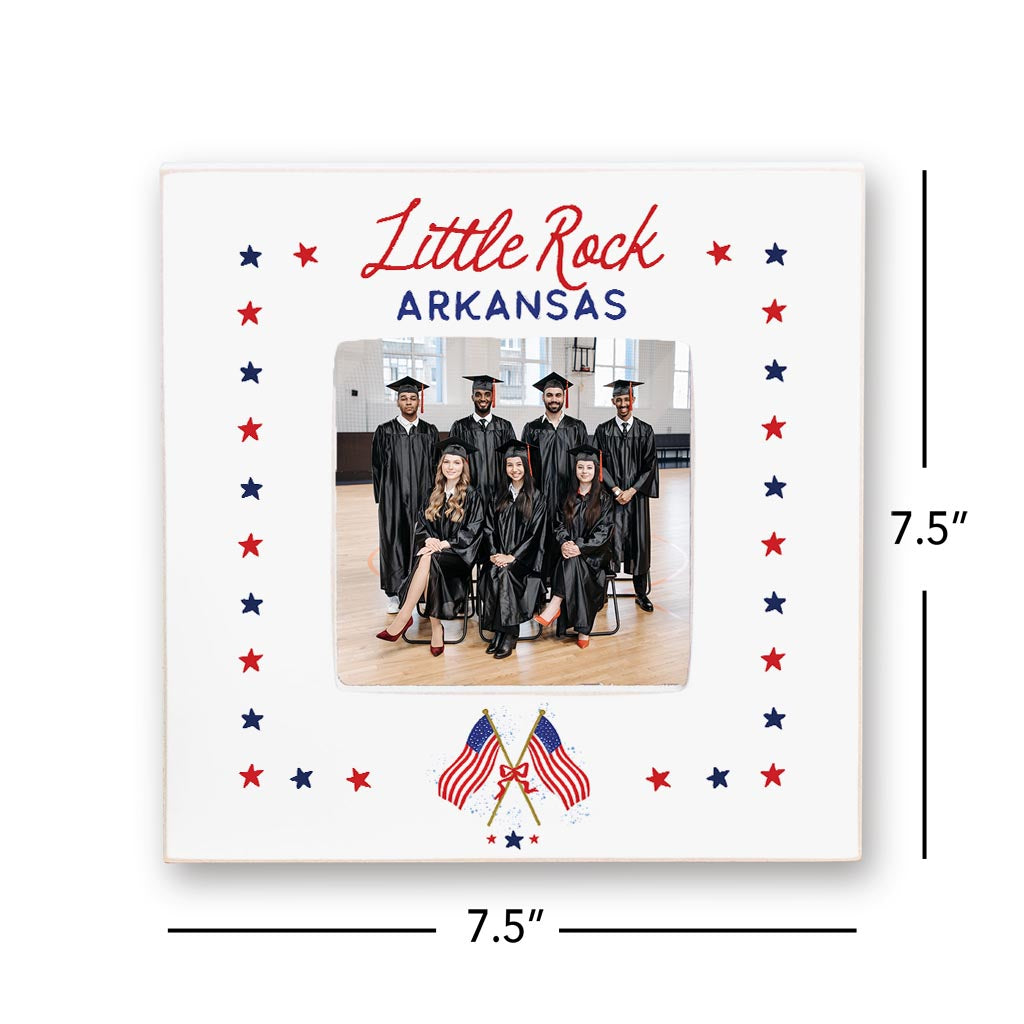 Love+Local 4x4 Picture Frame | American Summer Stars & Flags