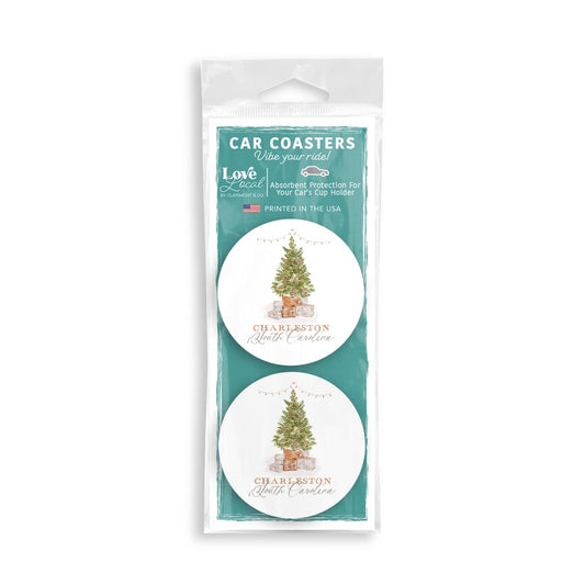 Love+Local Car Coaster Pack | Cottage Tree