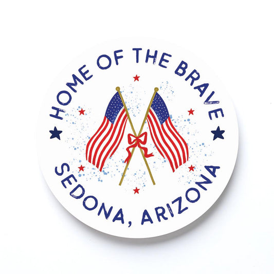 Love+Local Round Coaster | American Summer Home Of The Brave