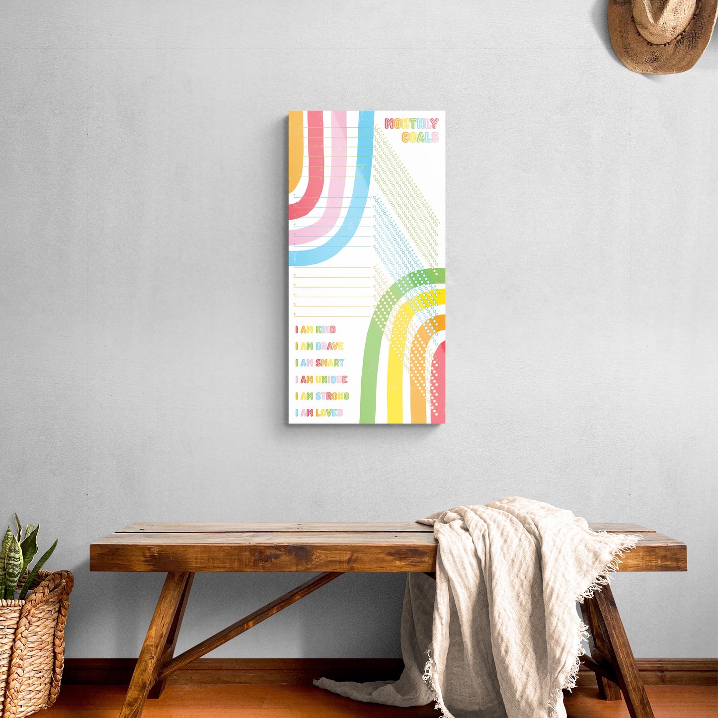 Children's Bright Rainbow Habit Tracker