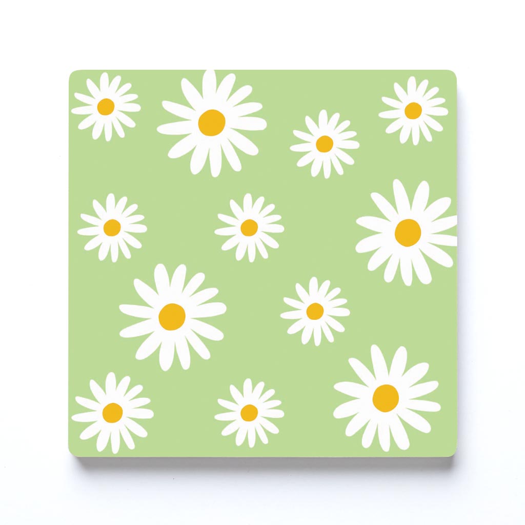 Light Green Daisy Pattern