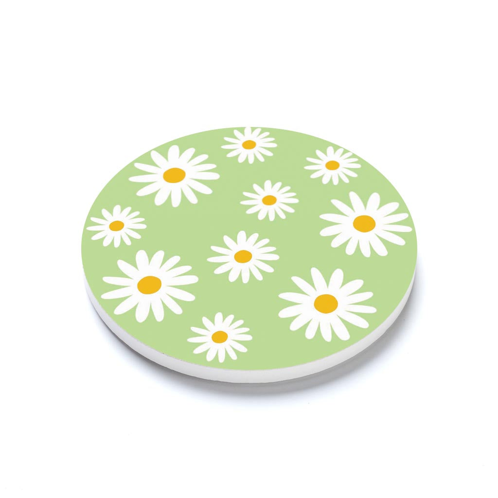 Light Green Daisy Pattern