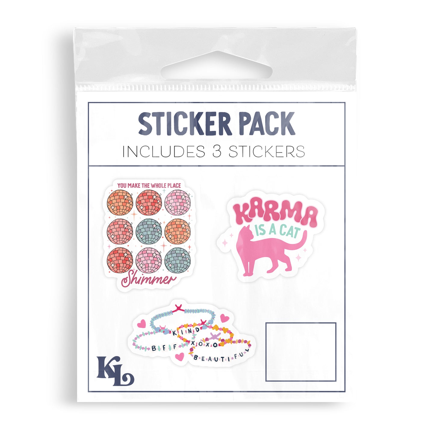 Vinyl Sticker 3-Pack Friends & Disco (Taylor's edition)