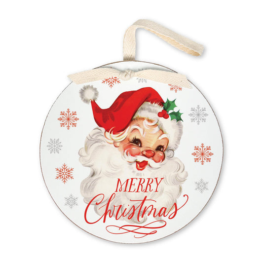 6" Round Ornament-Classic Santa