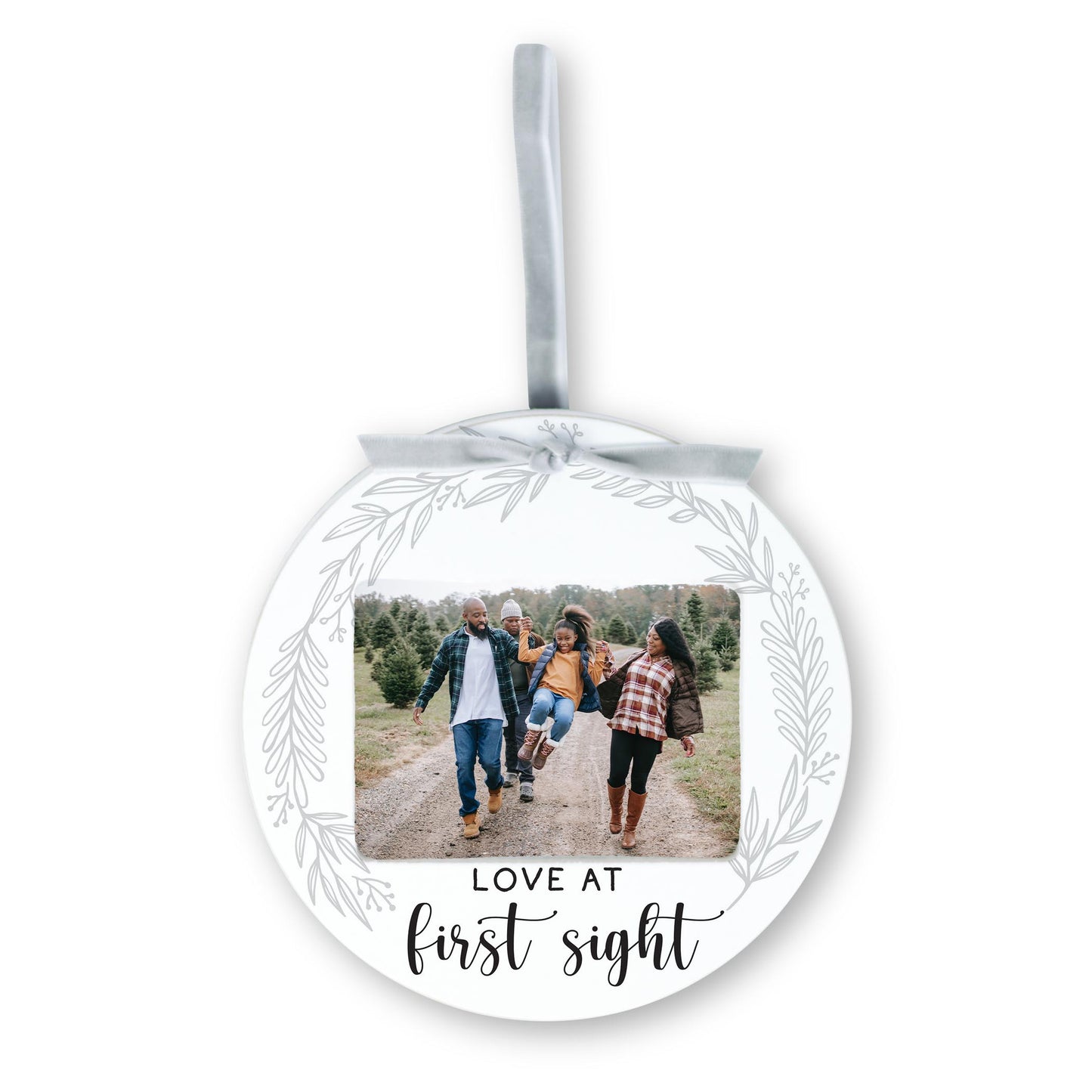 6" Round Ornament Frame-Love At First Sight