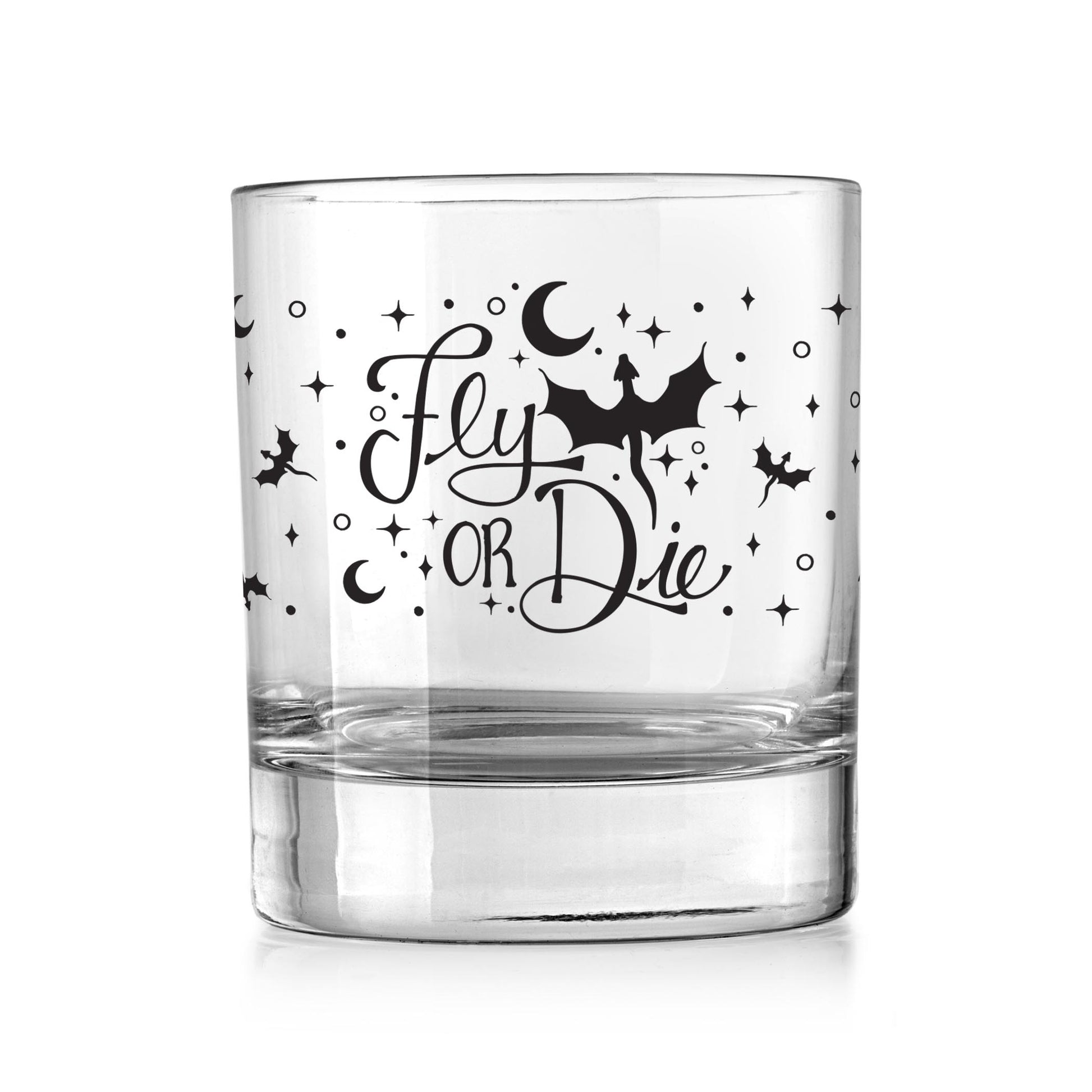 11oz Bourbon Glass-Fly Or Die -0