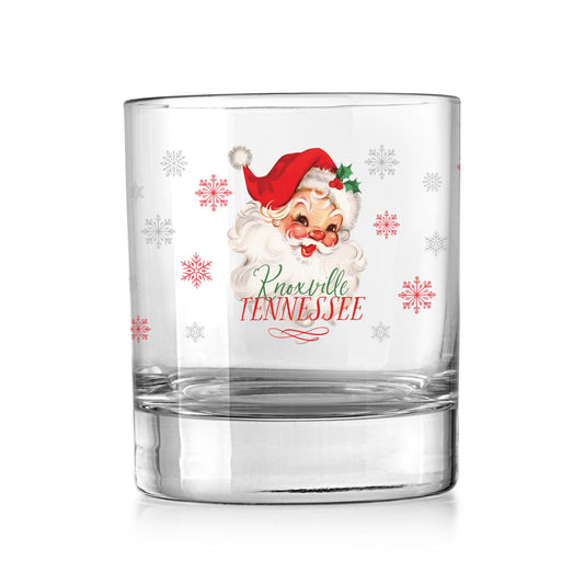 11oz Bourbon Glass-Classic Santa City & State