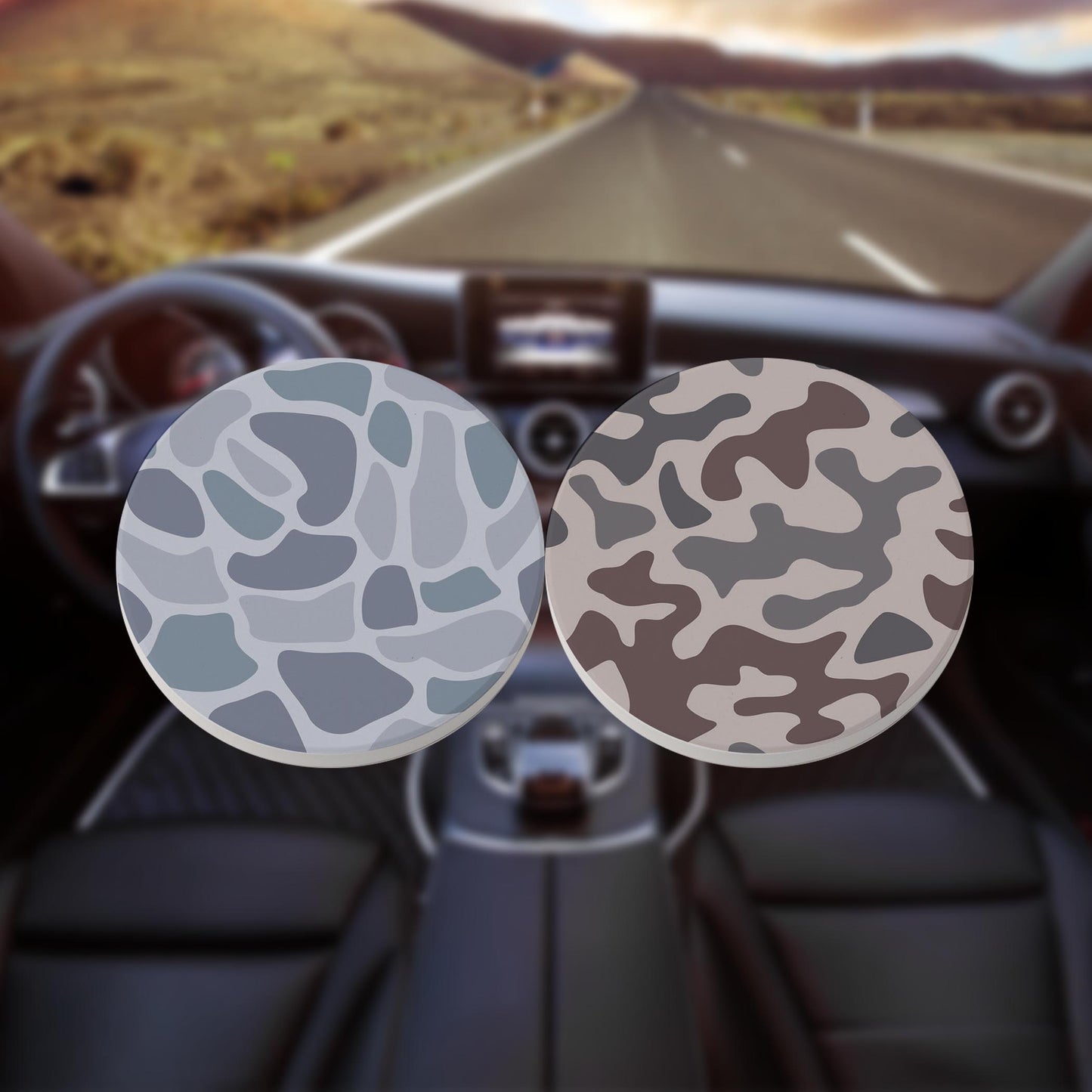 Car Coaster 2-Pack Kalia Lane-Camo Patterns -8