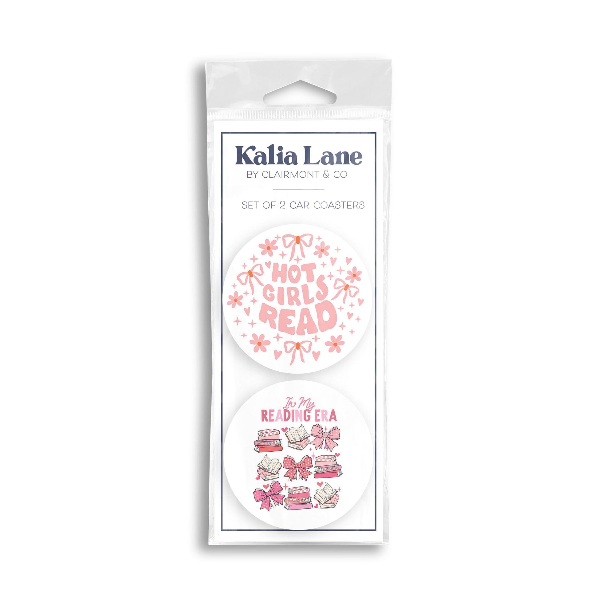 Car Coaster 2-Pack Kalia Lane-Hot Girls Read & Reading Era -0