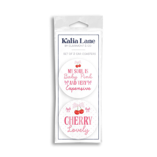 Car Coaster 2-Pack Kalia Lane-My Soul & Cherry Lovely