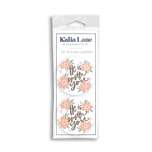 Car Coaster 2-Pack Kalia Lane-He Is With You