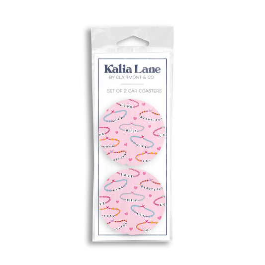 Car Coaster 2-Pack Kalia Lane-Friendship Bracelets