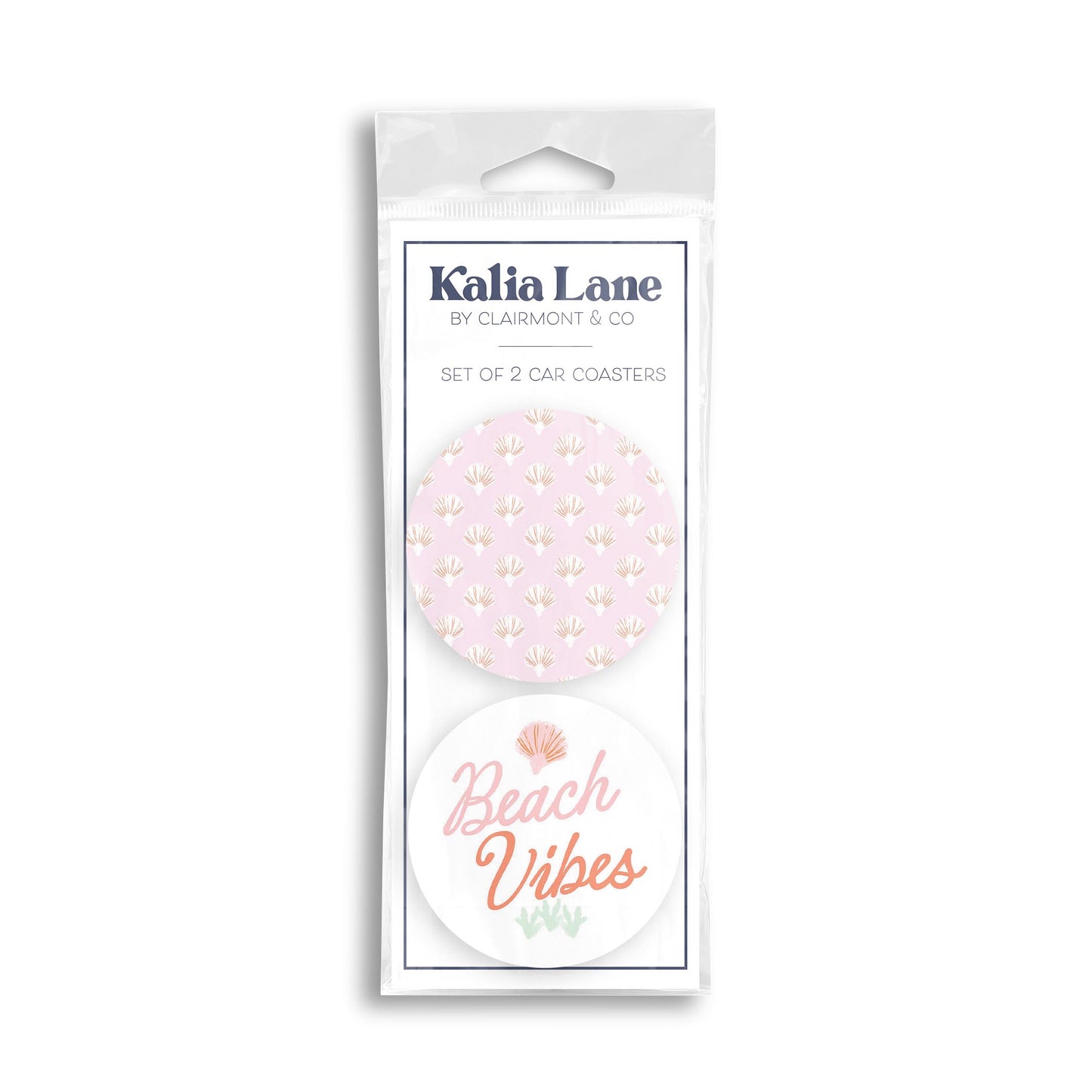 Car Coaster 2-Pack Kalia Lane-Beach Vibes & Pattern -0