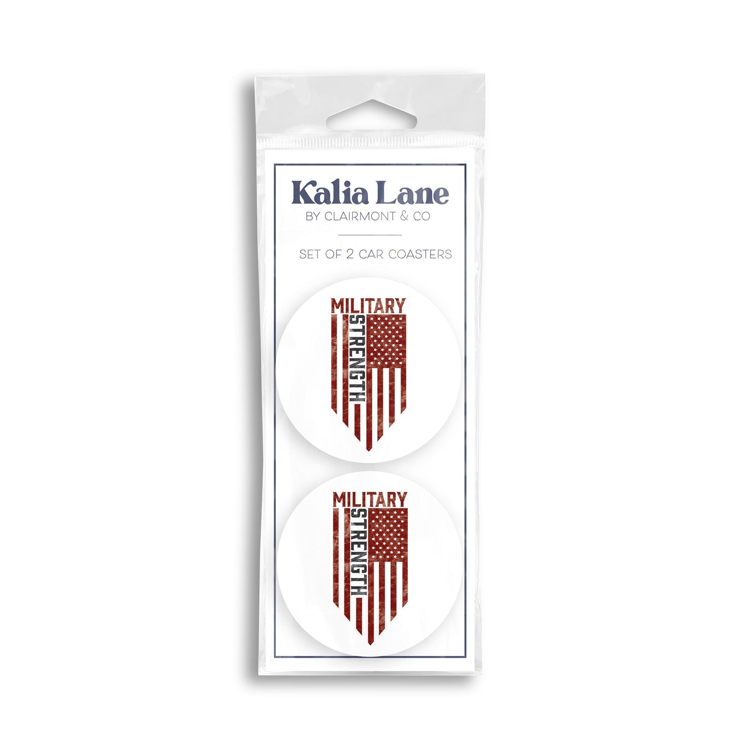 Car Coaster 2-Pack Kalia Lane-Military Strength -0