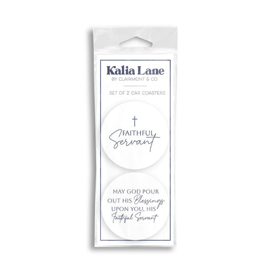 Car Coaster 2-Pack Kalia Lane-Faithful Servant & His Blessings -0