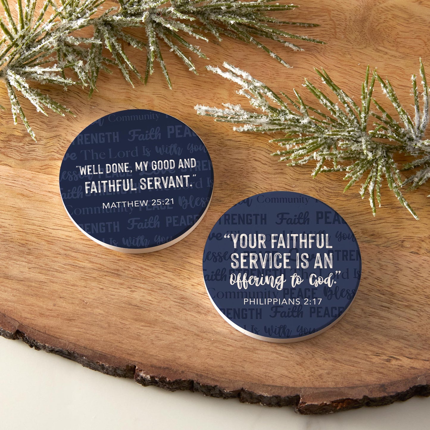 Car Coaster 2-Pack Kalia Lane-Faithful Servant & Offering To God -6