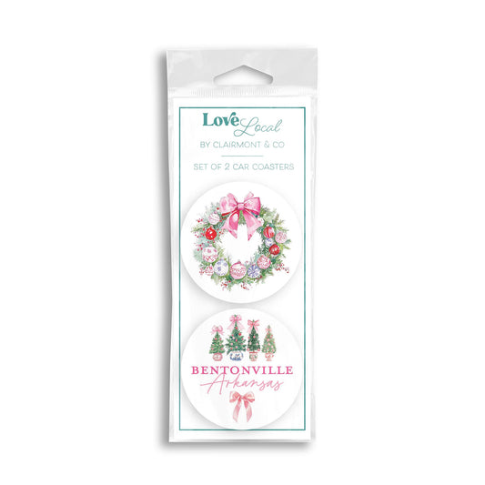 Car Coaster 2-Pack Love Local-Love+Local Blush & Baubles - A Grand Millennial Christmas -0