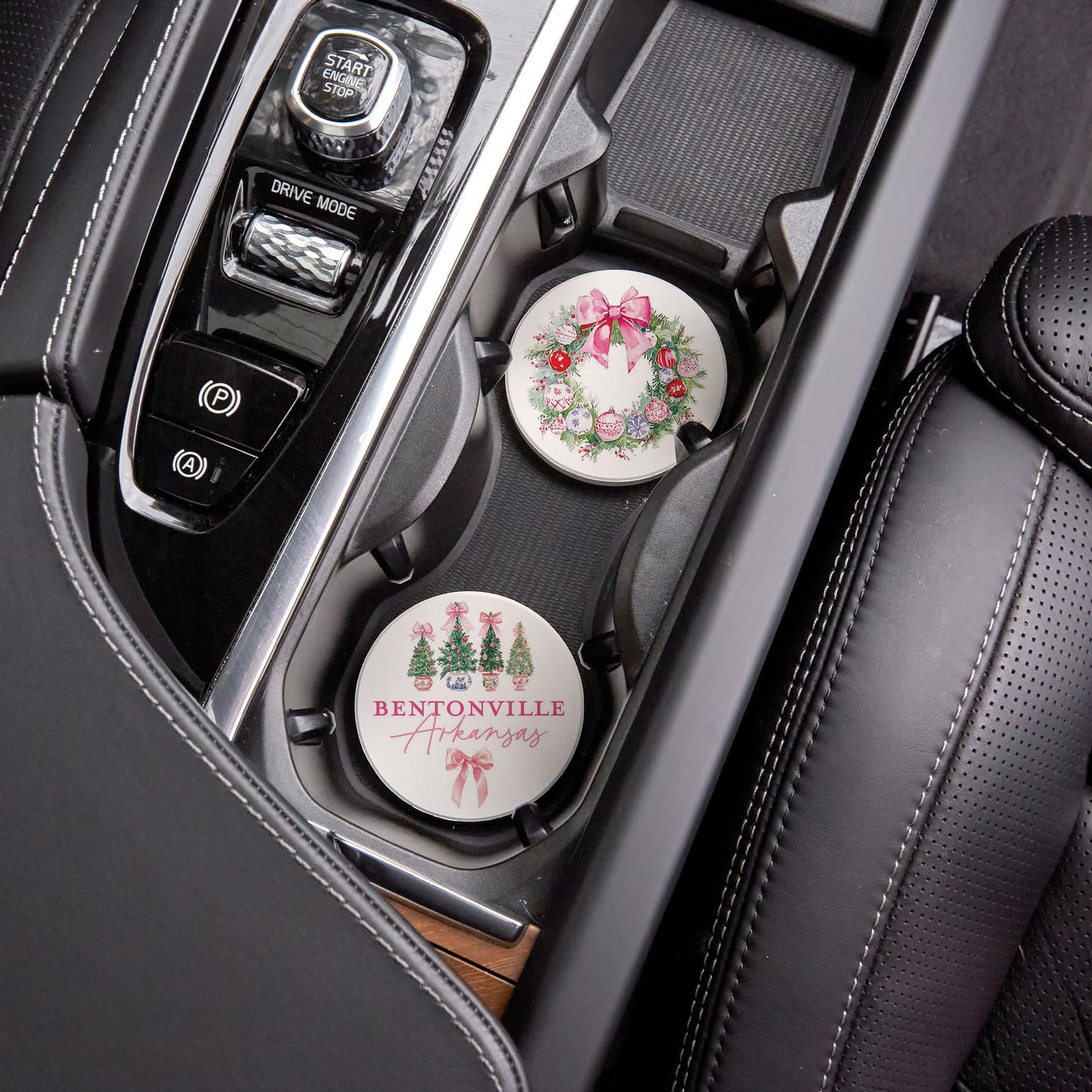 Car Coaster 2-Pack Love Local-Love+Local Blush & Baubles - A Grand Millennial Christmas -4