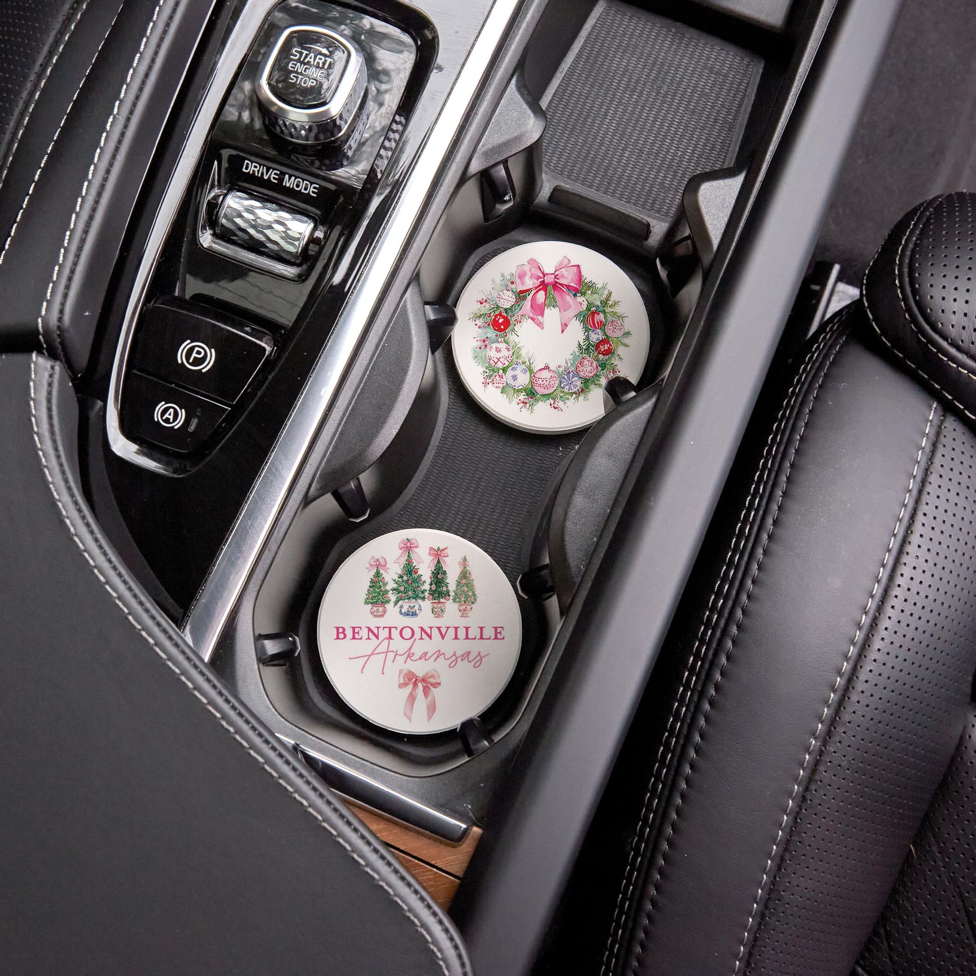 Car Coaster 2-Pack Love Local-Love+Local Blush & Baubles - A Grand Millennial Christmas -4