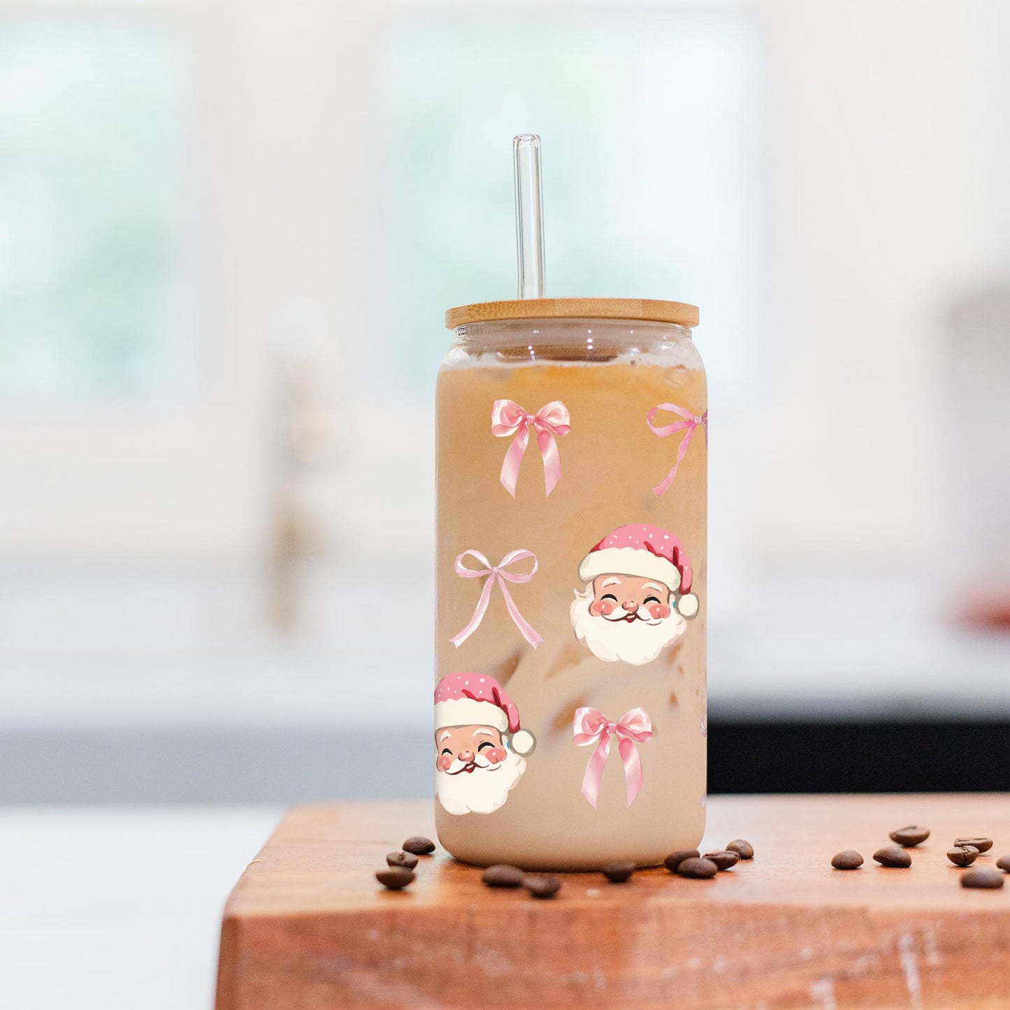 16oz Cold Brew Glass-Blush & Baubles - A Grand Millennial Christmas -5