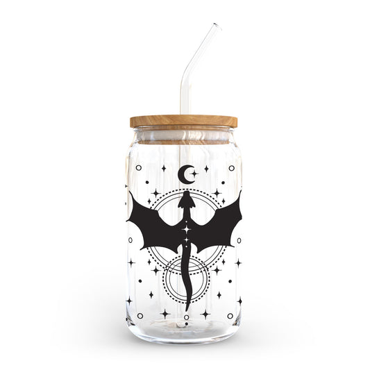 16oz Cold Brew Glass-Dragon Moon -0