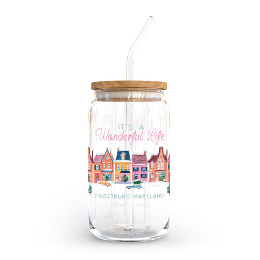 16oz Cold Brew Glass-L+L It's A Wonderful Life -0