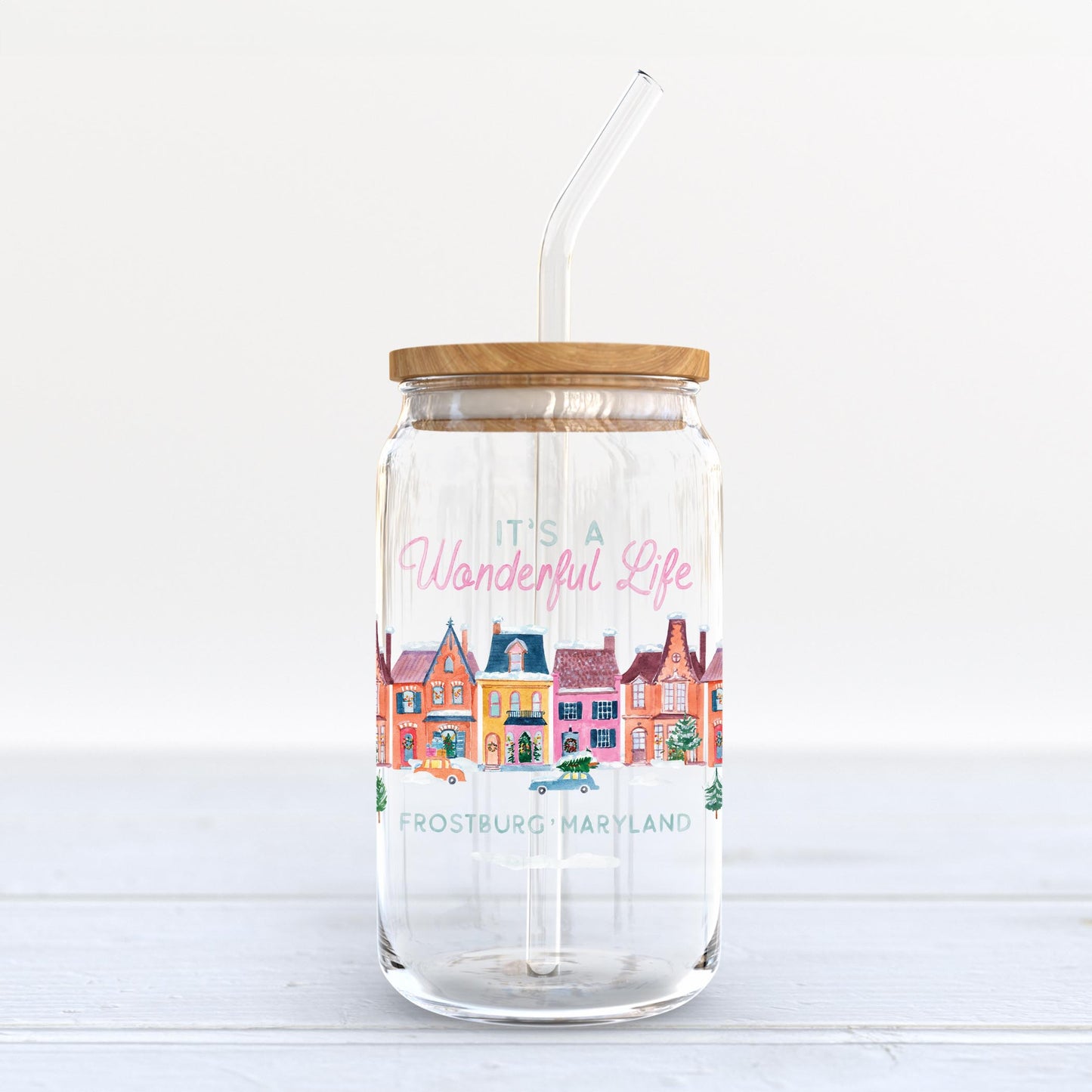 16oz Cold Brew Glass-L+L It's A Wonderful Life -3