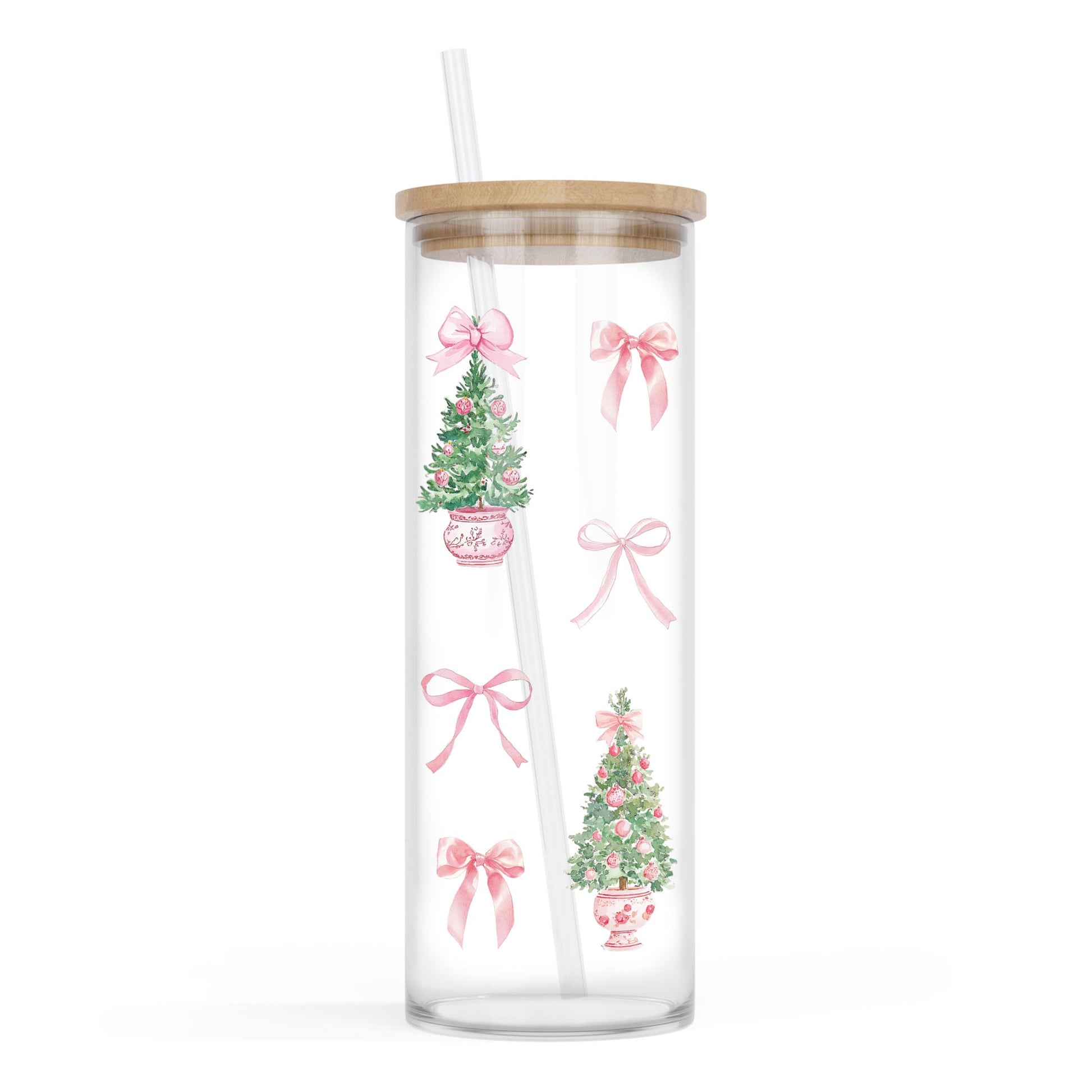 24oz Cold Brew Glass-Blush & Baubles - A Grand Millennial Christmas -0