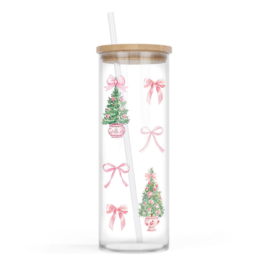 24oz Cold Brew Glass-Blush & Baubles - A Grand Millennial Christmas -0