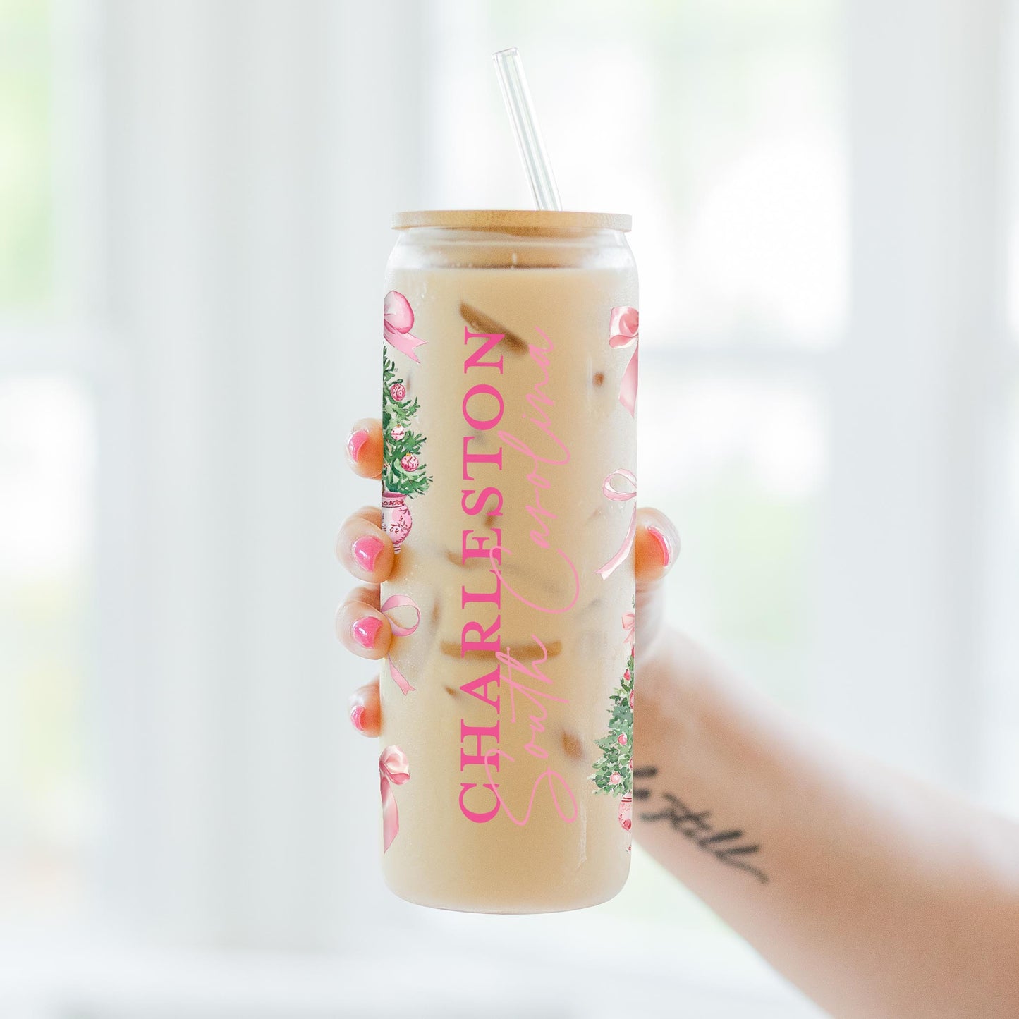 24oz Cold Brew Glass-Love+Local Blush & Baubles - A Grand Millennial Christmas -3