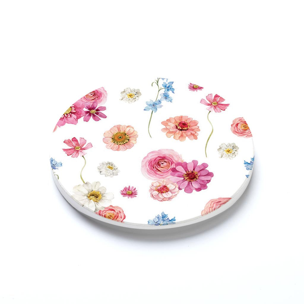 Car Coaster-Fantasy Garden Florals 2 -1