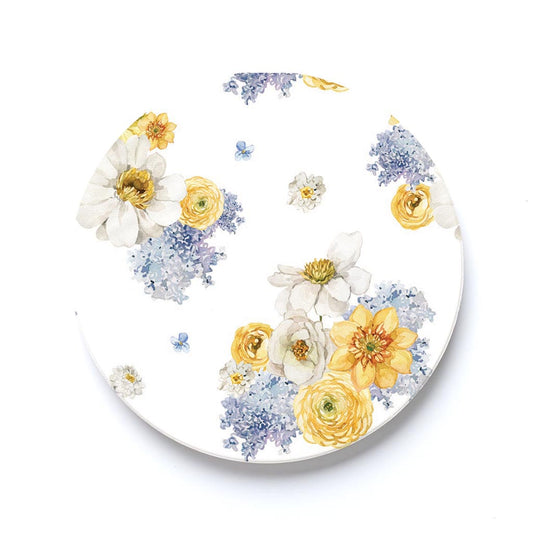Car Coaster-Fantasy Garden Florals 3 -0