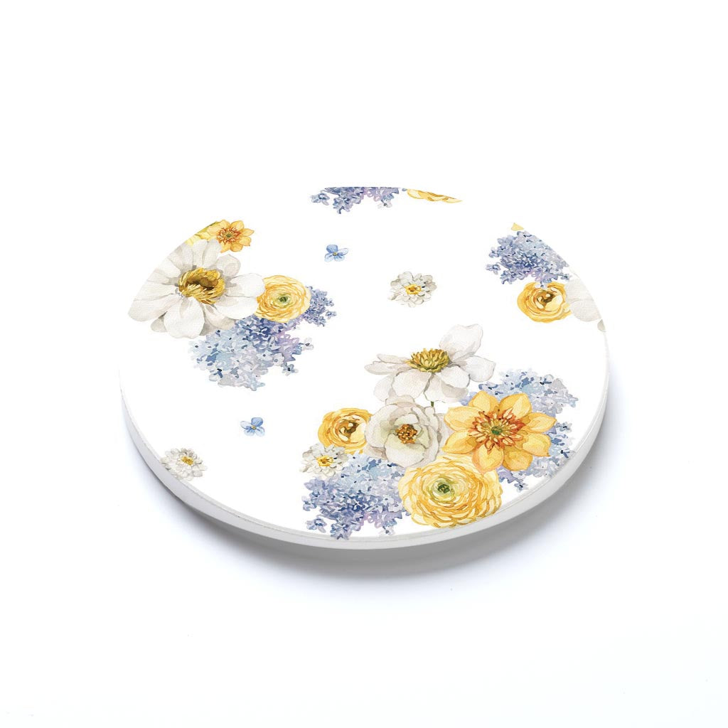 Car Coaster-Fantasy Garden Florals 3 -1