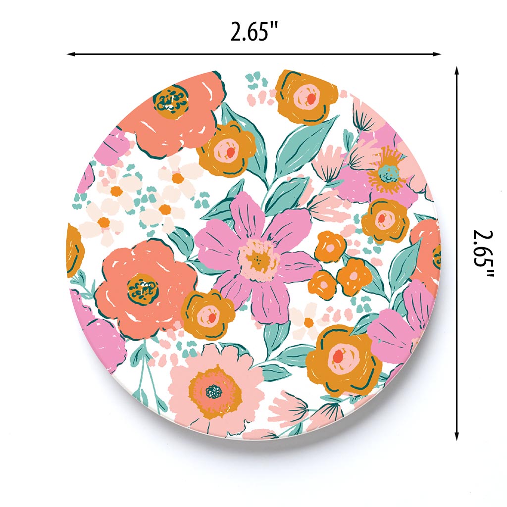 Car Coaster-Kalia Floral Pattern