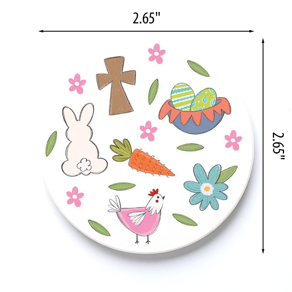 Car Coaster-Easter Pattern