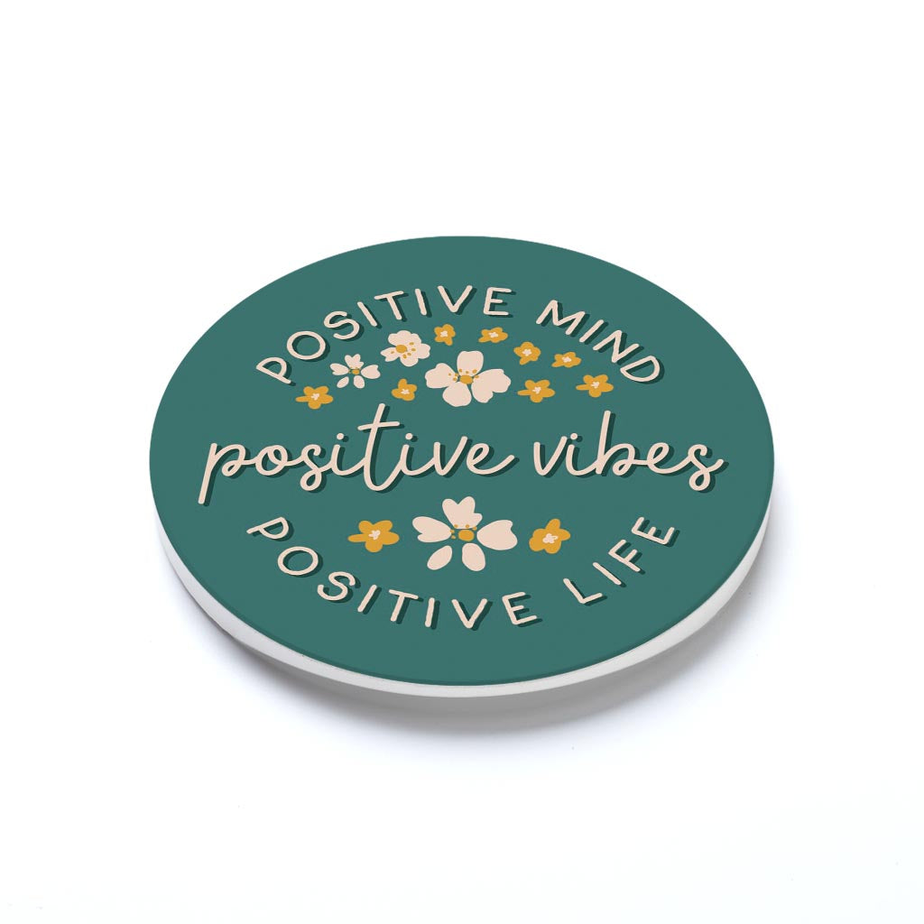 Car Coaster-Positive Mind Positive Vibes -1