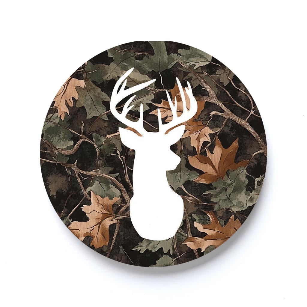 Car Coaster-Deer Head Camo -0