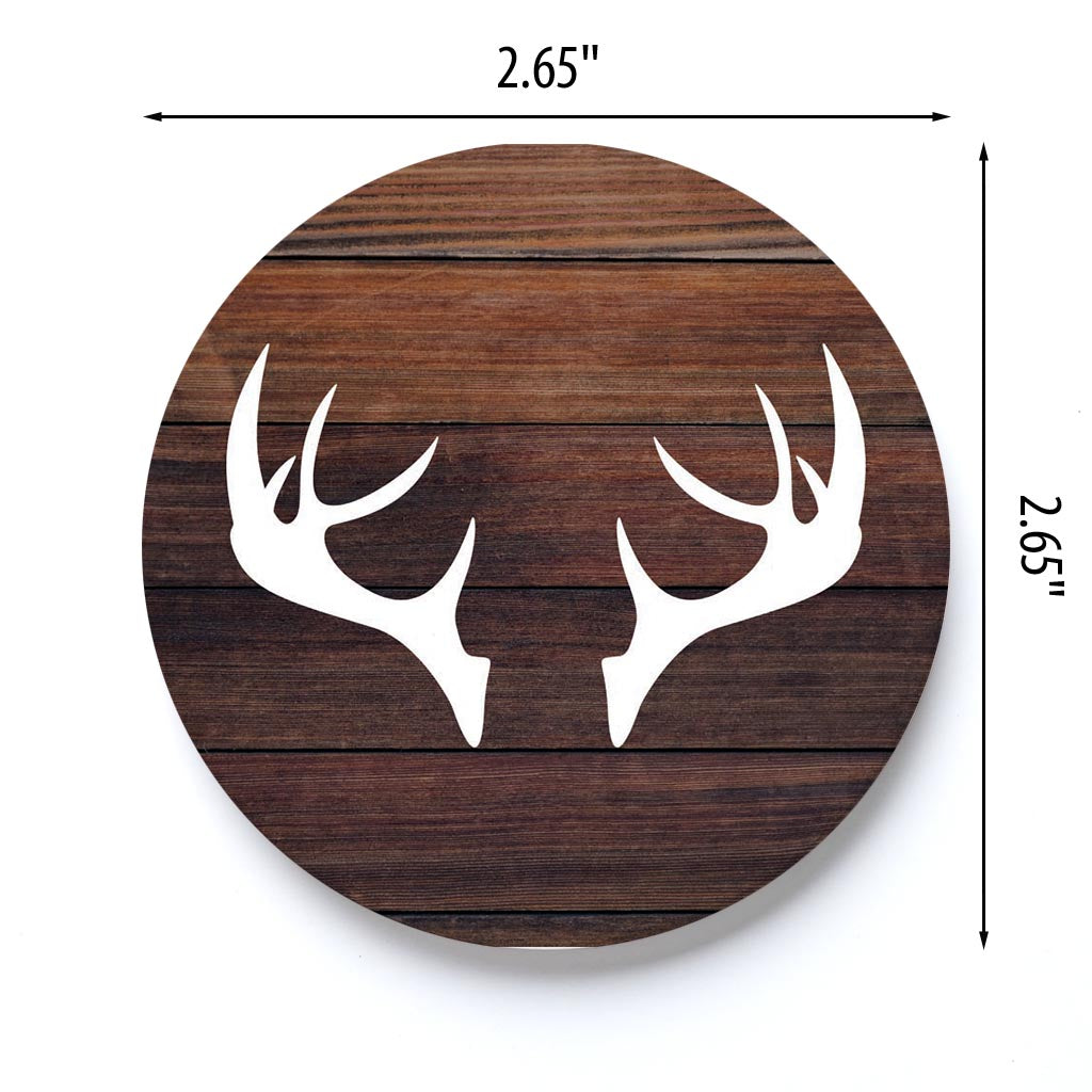Car Coaster-Wooden Antlers -3