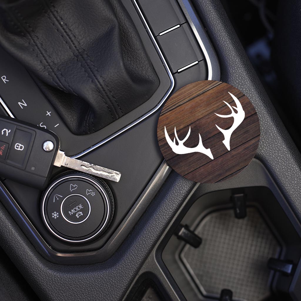 Car Coaster-Wooden Antlers -5