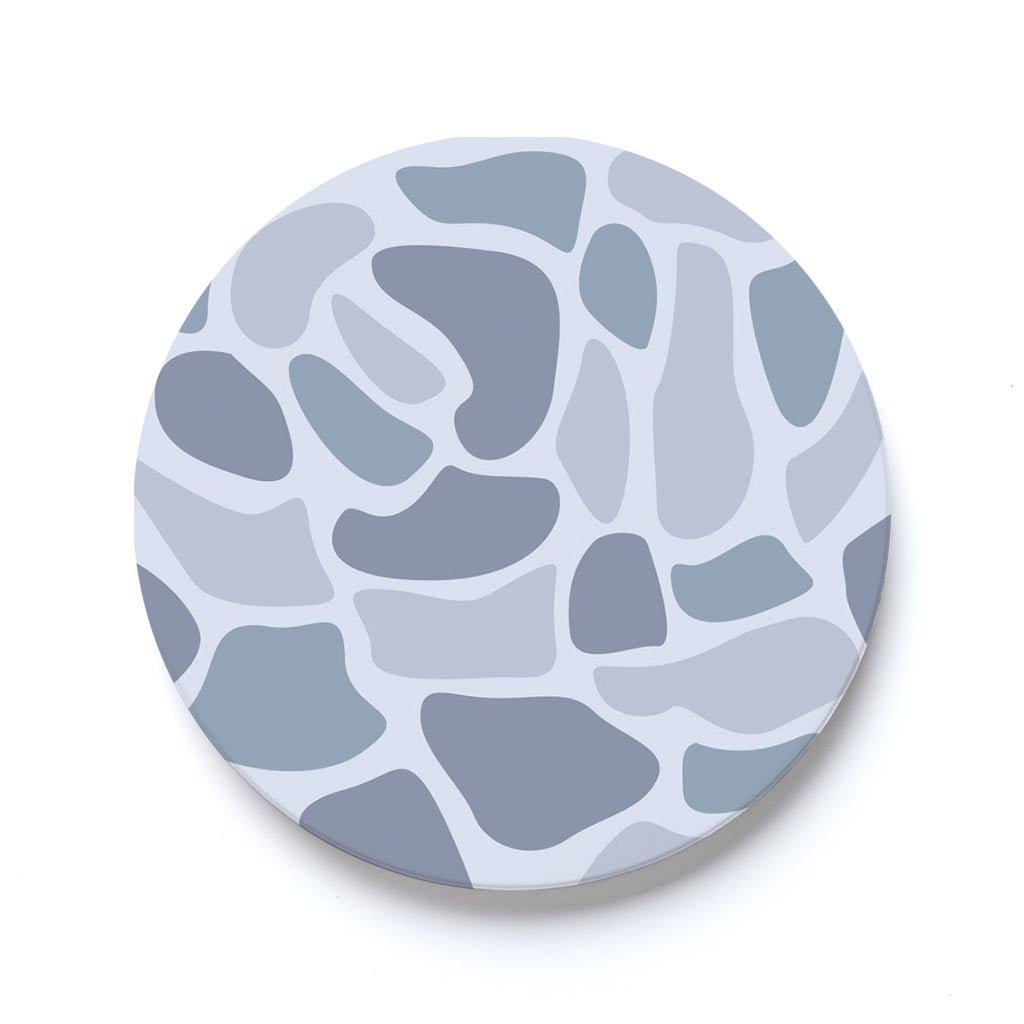 Car Coaster-Grey Camo Pattern -0