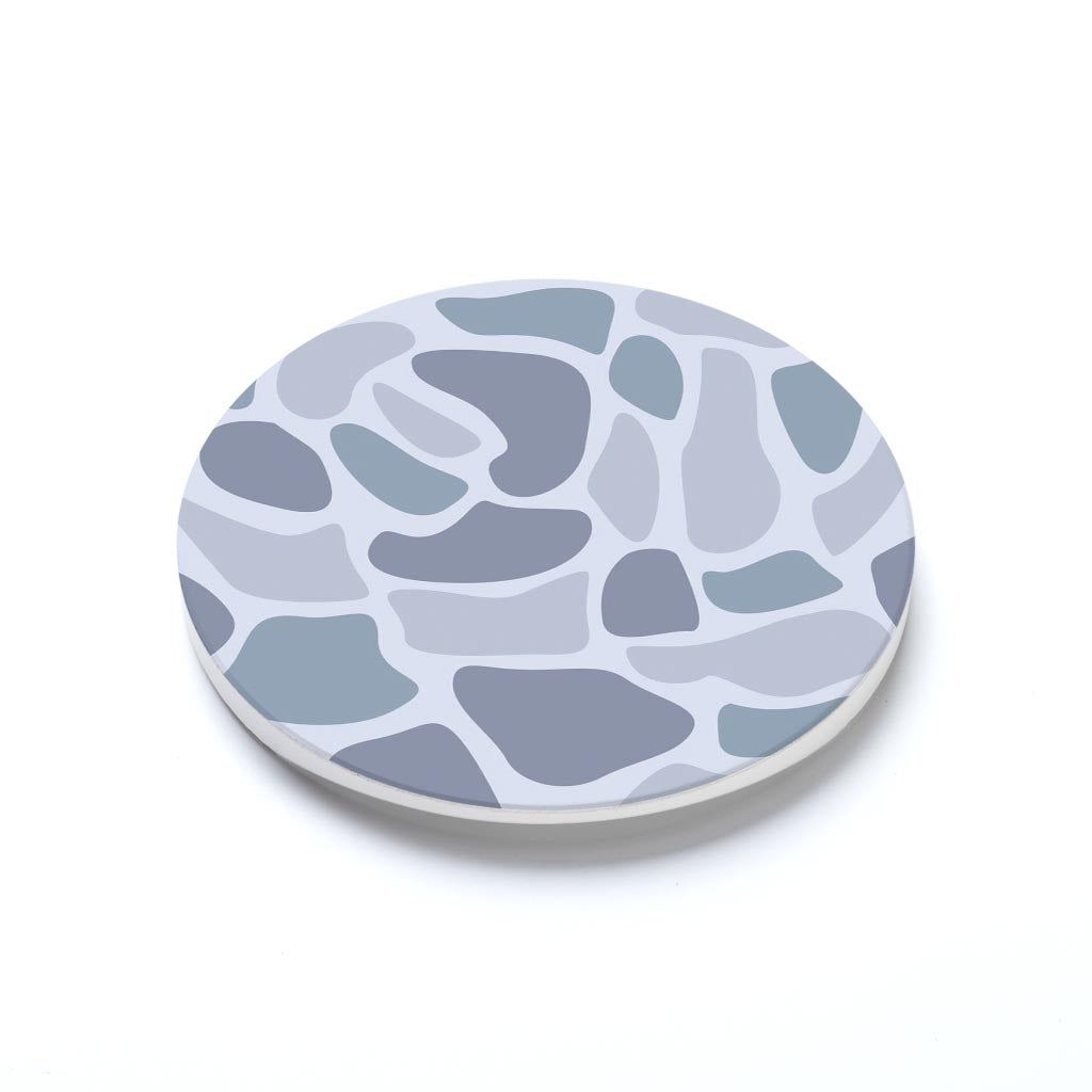 Car Coaster-Grey Camo Pattern -1