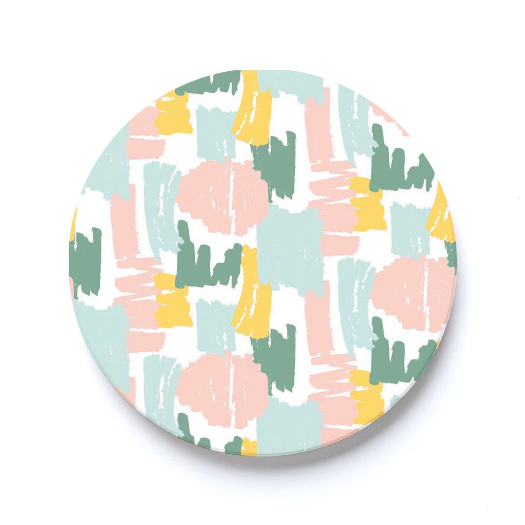 Car Coaster-Retro Painted Swatch Pattern 1 -0